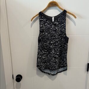 Lululemon Athletica Black and Gray Tank Top size 2